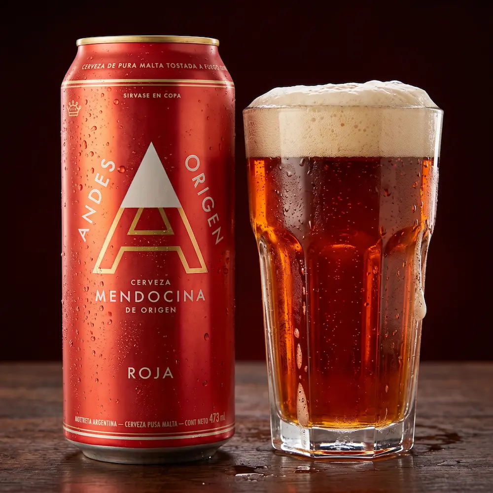 Cerveza Andes Origen Roja lata 473 ml