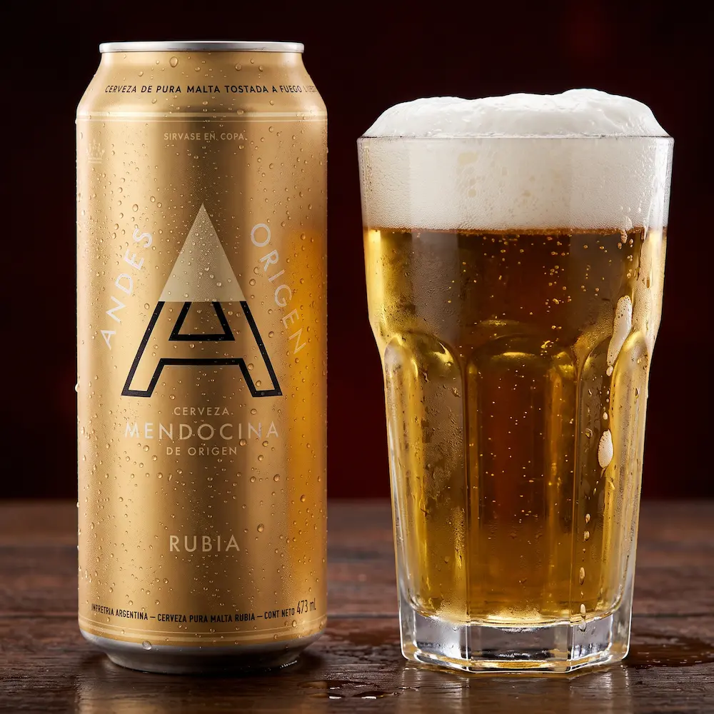 Cerveza Andes Origen Rubia lata 473 ml