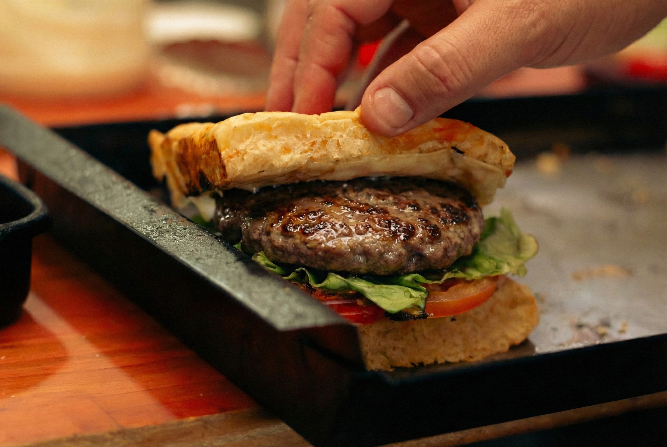 Hamburguesa FATTO doble carne cheddar