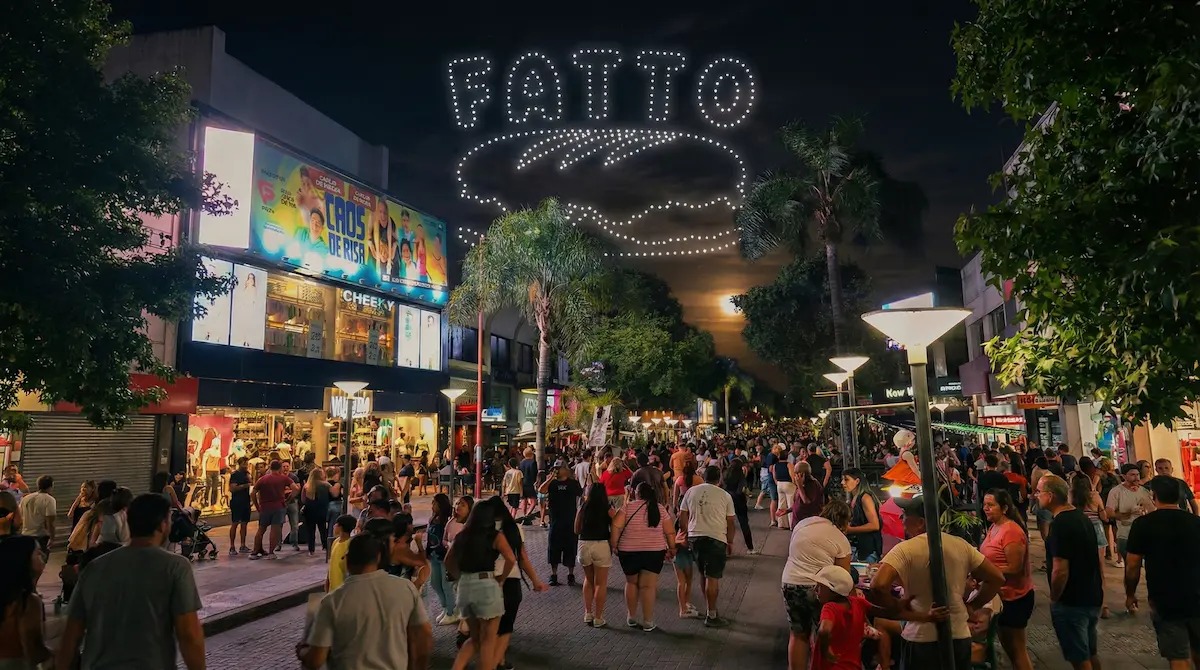 Alucinante Show de Drones en Carlos Paz